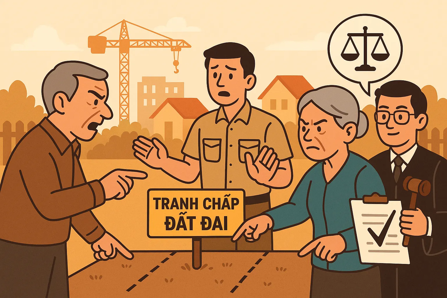 hình thức hòa giải tranh chấp đất