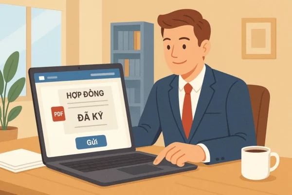 công chứng khi một bên vắng mặt