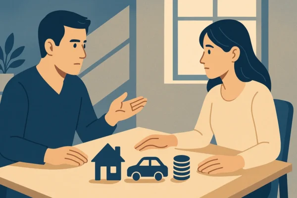 nghĩa vụ nuôi con thỏa thuận tài sản