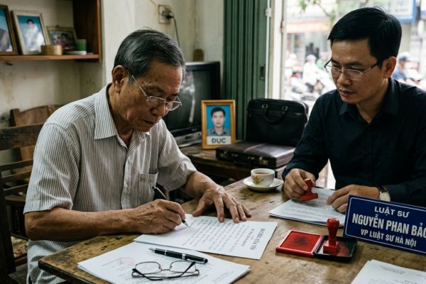 Di chúc của người có con đang chịu án phạt tù