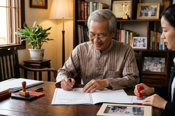 Di chúc để lại nhãn hiệu và thương hiệu