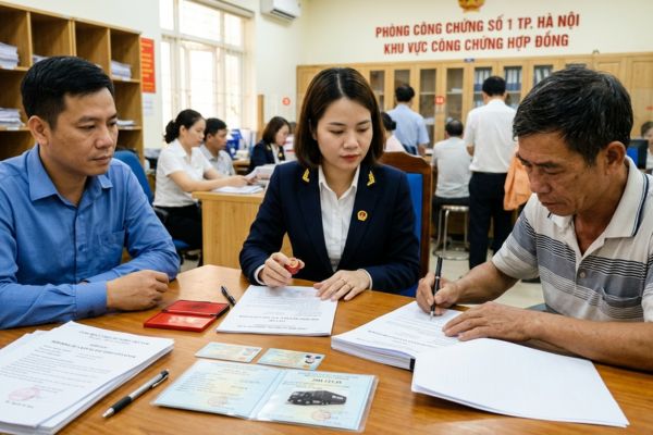 Công chứng hợp đồng mua bán xe đầu kéo container