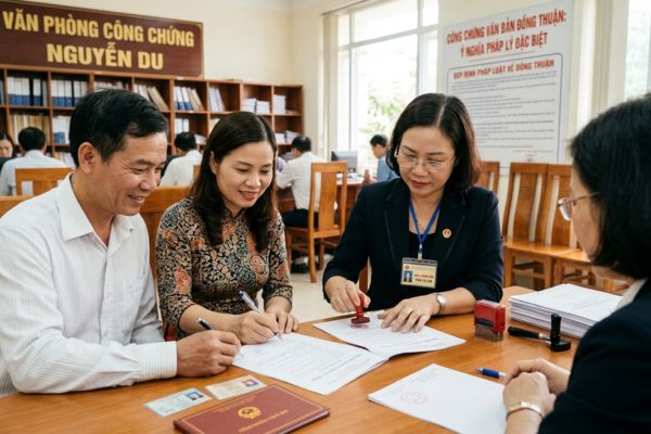 Công chứng văn bản đồng thuận: Ý nghĩa pháp lý đặc biệt