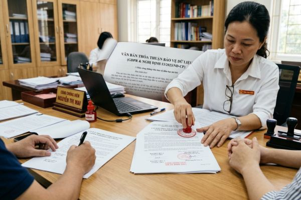 Công chứng văn bản thỏa thuận bảo vệ dữ liệu