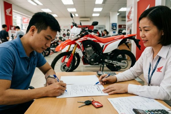 Hợp đồng mua bán xe Honda CRF