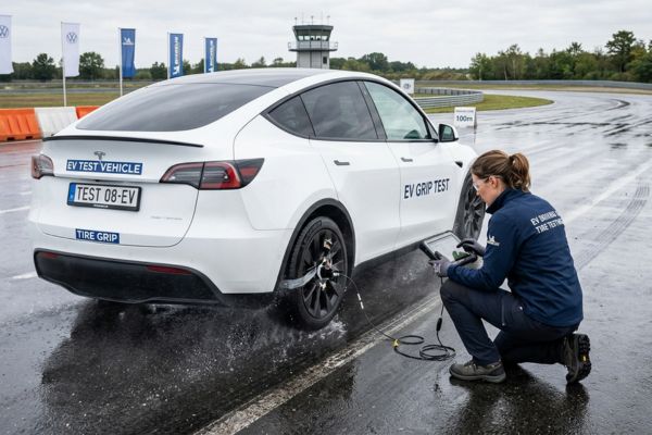 Kiểm tra độ bám đường của lốp xe điện