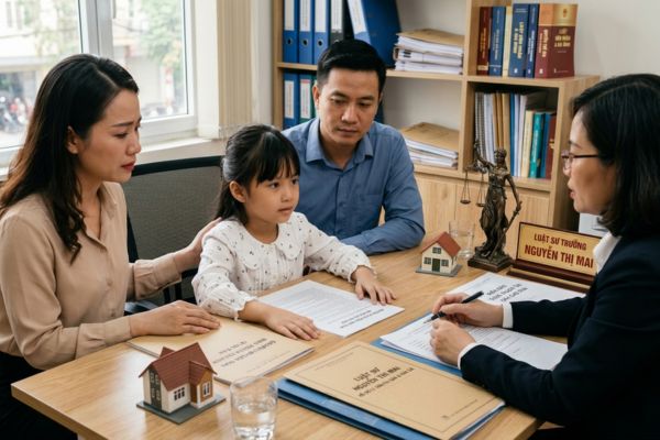 Quyền của con khi bố mẹ ly hôn về tài sản