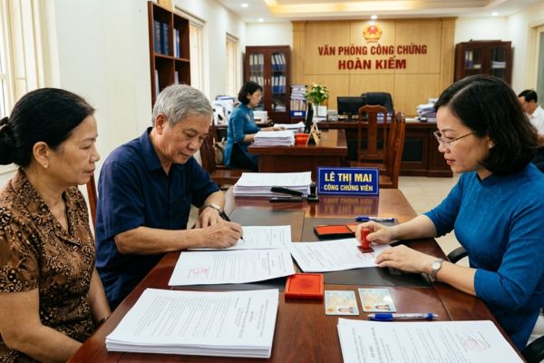 Công chứng hợp đồng chuyển nhượng quyền thừa kế của vợ chồng