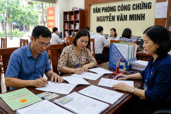 Công chứng thỏa thuận về việc giải quyết tài sản trong tranh chấp của vợ chồng