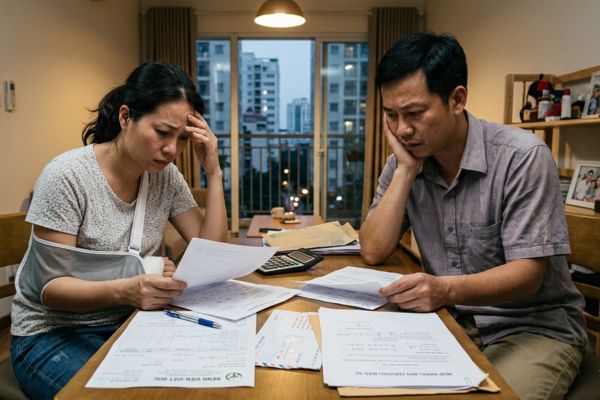 Khi một bên vợ hoặc chồng có nghĩa vụ bồi thường từ tai nạn giao thông