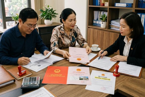 Quyền thừa kế của vợ và chồng với bất động sản đứng tên một mình
