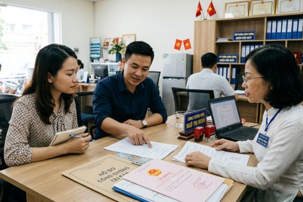 Vợ chồng hờ không đăng ký kết hôn: Làm sao để công chứng tài sản chung