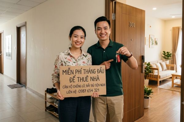 Miễn phí tháng đầu để thuê nhà