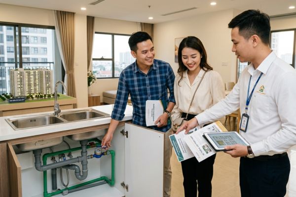 Mua nhà căn hộ có hệ thống cấp thoát nước