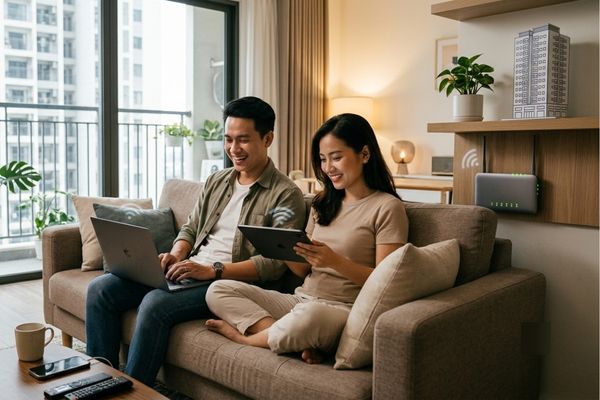 Mua nhà căn hộ có hệ thống wifi chung tốc độ cao