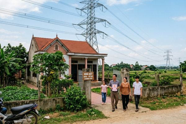Mua nhà đất có sổ đỏ nhưng đất có đường điện cao thế