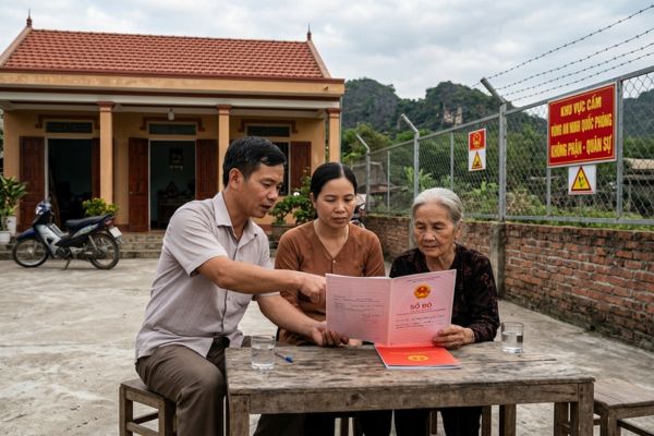 Mua nhà đất có sổ đỏ nhưng đất trong vùng an ninh quốc phòng