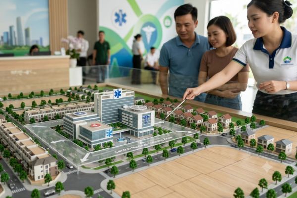 Mua nhà đất ở vùng có trung tâm đào tạo y tế