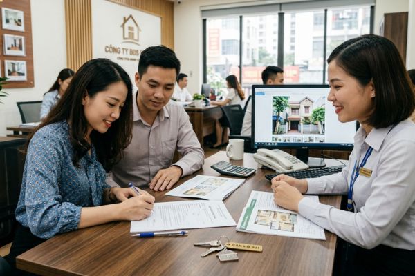 Thuê nhà từ công ty bất động sản