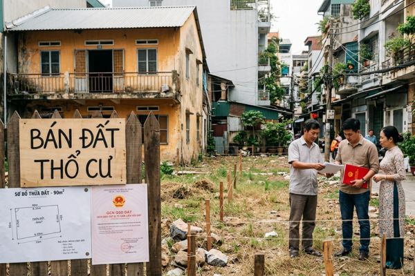 Bán đất trong khu dân cư cũ: Pháp lý, quy hoạch và vấn đề