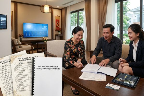Bán nhà có lắp hệ thống Smarthome đắt tiền: Lập phụ lục hợp đồng mua bán thiết bị