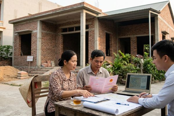 Bán nhà khi chưa hoàn công: Cách giải quyết vướng mắc trên sổ đỏ