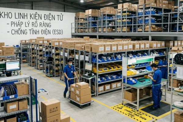 Bán nhà kho linh kiện điện tử: Pháp lý và chống tĩnh điện