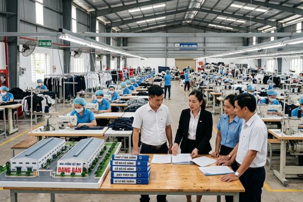 Bán nhà xưởng dệt may: Pháp lý và môi trường làm việc