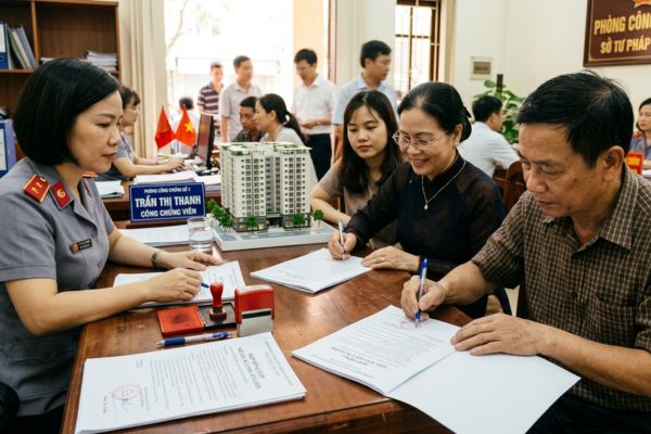 Công chứng hợp đồng góp vốn mua Nhà ở xã hội (NƠXH)