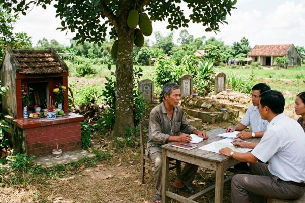 Đất có miếu thờ, mộ phần: Quy trình thỏa thuận di dời khi chuyển nhượng