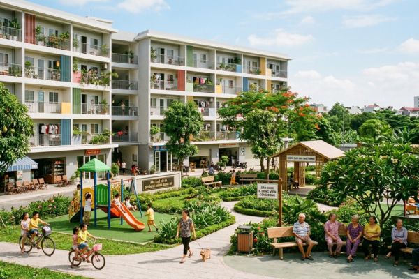 Nhà ở xã hội (NƠXH) và quyền về không gian mở