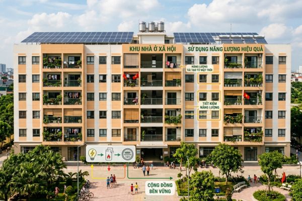 Nhà ở xã hội (NƠXH) và vấn đề sử dụng năng lượng hiệu quả