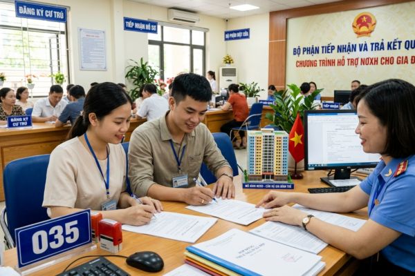 Thủ tục đăng ký hợp đồng thuê Nhà ở xã hội (NƠXH) cho gia đình trẻ