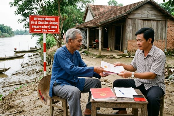 Cho tặng nhà đất dính quy hoạch hành lang bảo vệ sông, kênh rạch