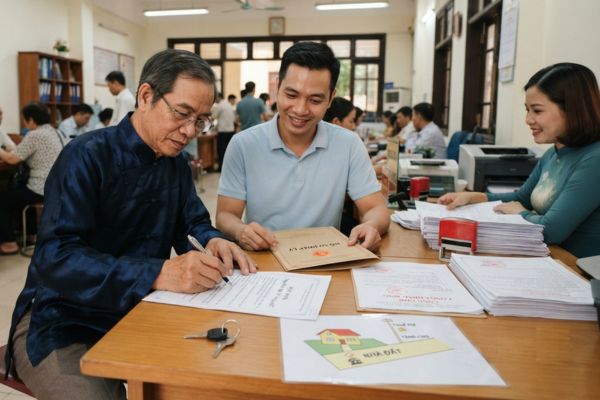 Cho tặng nhà đất giữa cậu ruột và cháu ruột: Mức thuế phí và thủ tục công chứng