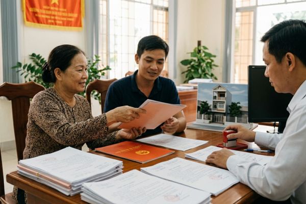 Cho tặng nhà đất giữa mẹ kế và con riêng của chồng: Thủ tục và quy định phí lệ phí