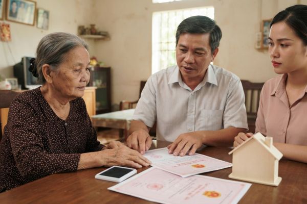 Cho tặng nhà đất khi một trong hai bên là người tàn tật, không thể điểm chỉ/ký tên