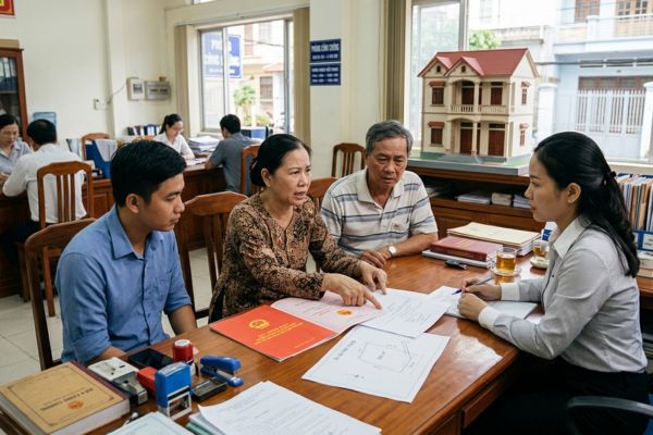 Cho tặng nhà đất nhưng diện tích thực tế lớn hơn trên sổ đỏ: Xử lý tại VPCC