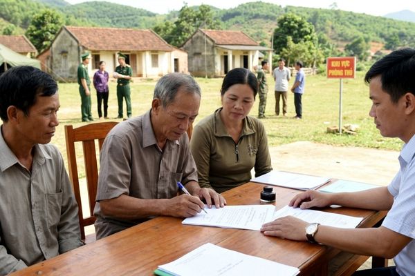 Cho tặng quyền sử dụng đất thuộc khu vực phòng thủ quốc phòng