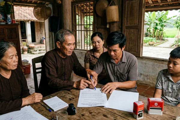 Đất chia cho con cái nhưng sợ con phá tán: Lập hợp đồng tặng cho có điều kiện