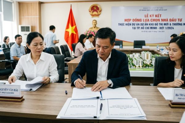 Doanh nghiệp mua đất qua hình thức đấu thầu lựa chọn nhà đầu tư