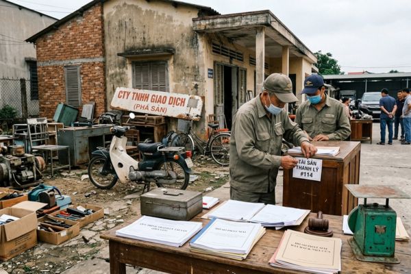 Doanh nghiệp phá sản: Quy trình phát mãi thanh lý tài sản là đất