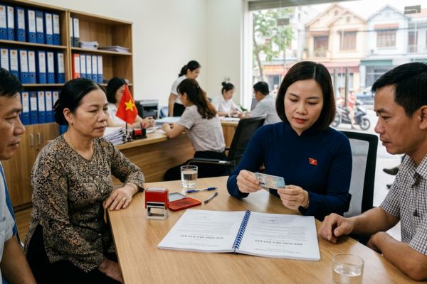 Kiểm tra thẻ công chứng viên khi ký hợp đồng mua bán đất