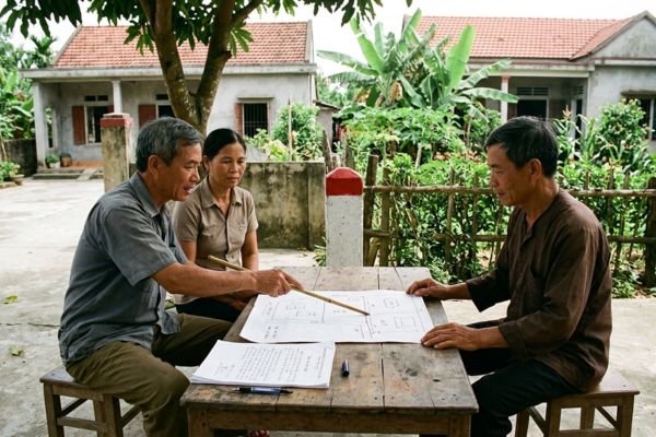 Lập văn bản thỏa thuận ranh giới đất giữa các hộ liền kề