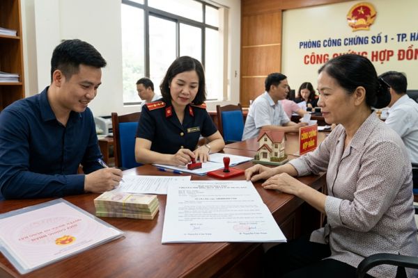 Mẹo lập hợp đồng đặt cọc mua đất đai tại phòng công chứng để không mất tiền oan