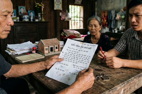 Rủi ro khi lập văn bản tặng cho nhà đất bằng giấy viết tay không qua công chứng