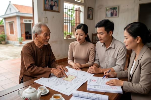 Tặng cho một phần thửa đất: Điều kiện tách thửa và thủ tục công chứng song song