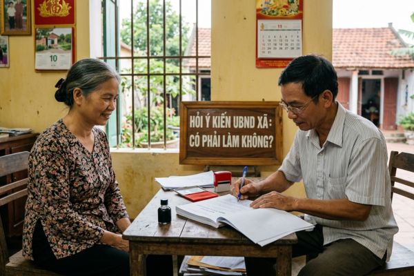 Tặng cho nhà đất có phải xin ý kiến của UBND cấp xã nơi có đất?