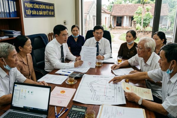 Tranh chấp đất đai làm đường đi nội bộ trong dòng họ: Giải quyết tại phòng công chứng