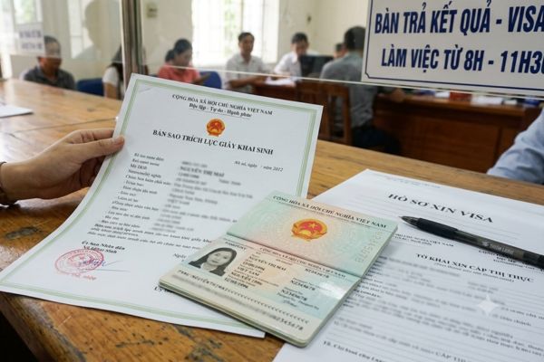Bản sao chứng thực bị mờ dấu chìm có được chấp nhận khi đi làm visa?